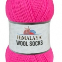 Пряжа Himalaya Wool Socks (882 яркий розовый)